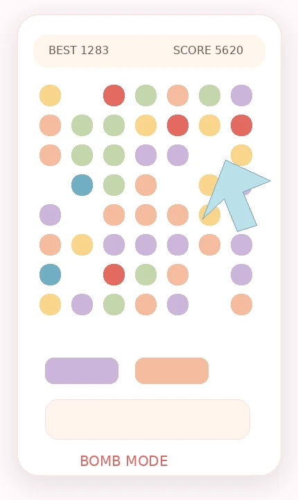 Bomb Pixel Parcel block puzzle game screen